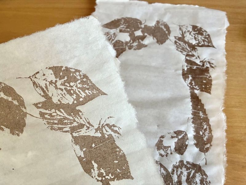 素敵な葉っぱ模様が刷れました