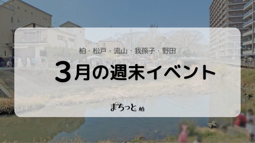 【今週末のイベントまとめ♪】2026年3月20日(祝)〜3月22日(日)編