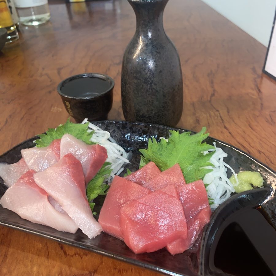 新鮮なお刺身に 日本酒 たまりませんね~