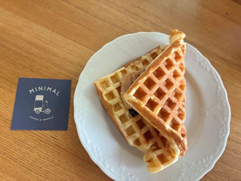 折りたためるくらい大きいワッフル！