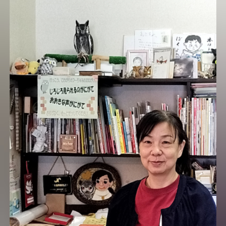 奥山さんとフクロウのフーちゃん