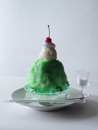 高槻阪急クリームソーダ氷