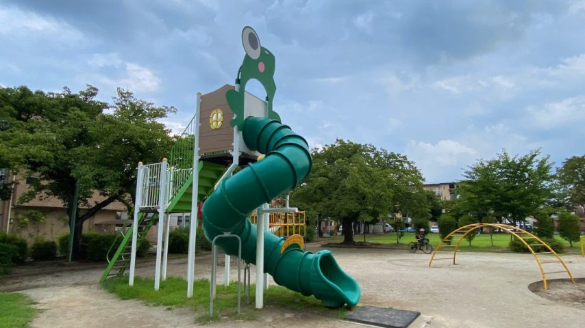 【流山市】見た瞬間テンション爆上がり！カエル遊具が可愛すぎる南流山3号公園レポート