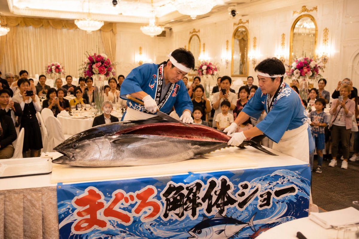 マグロの解体ショー！