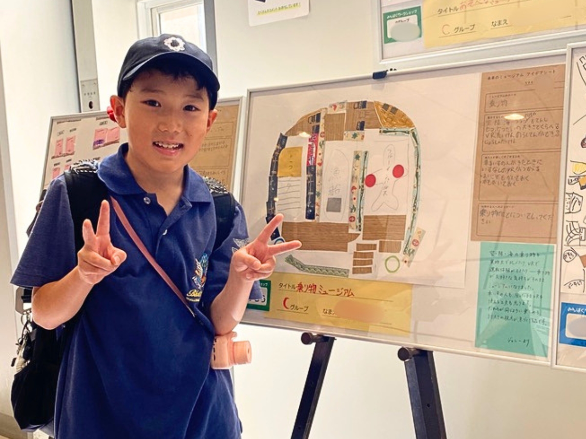 「乗り物ミュージアム」が展示され、とても嬉しそうでした。