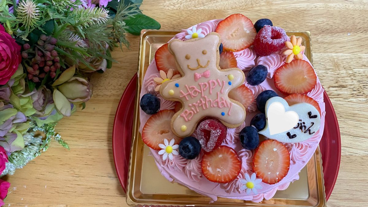 【柏市】可愛すぎて親子で歓声♡3歳娘のバースデーケーキは「ラトリエ ドゥ ドロップス」さんで