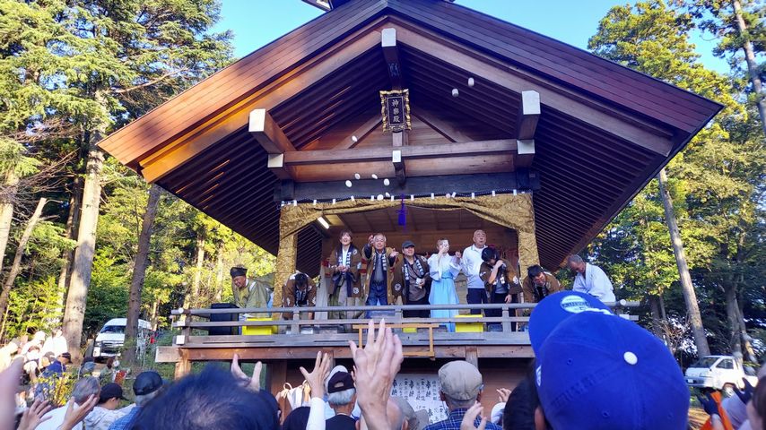 【柏市】10/17神明社の「十二座神楽」。最後は餅投げも！〈伝統芸能を見に行こう③〉