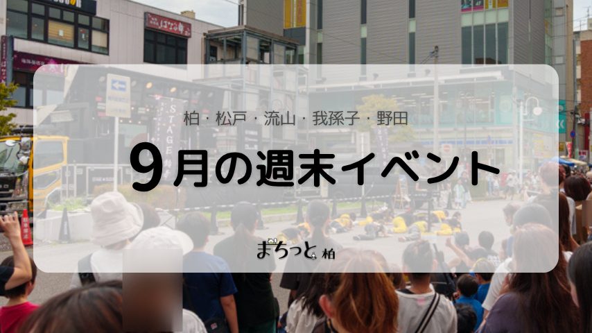 【今週末のイベントまとめ♪】2026年9月12日(土)〜13日(日)編